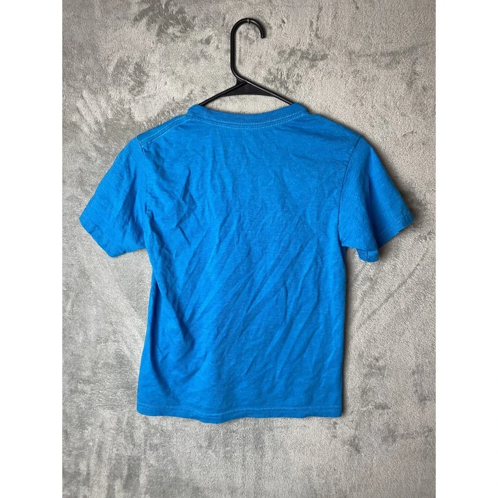 Mojang Kids Large Minecraft T-Shirt Blue Graphic Tee